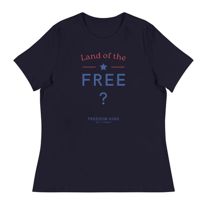 Land Of The Free ? Women's Relaxed T-Shirt | Freedom Kind Apparel - Image #1