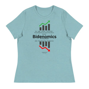 Women's Relaxed T-Shirt: Bidenomics 'It's Simple Math' | Freedom Kind Apparel - Image #15