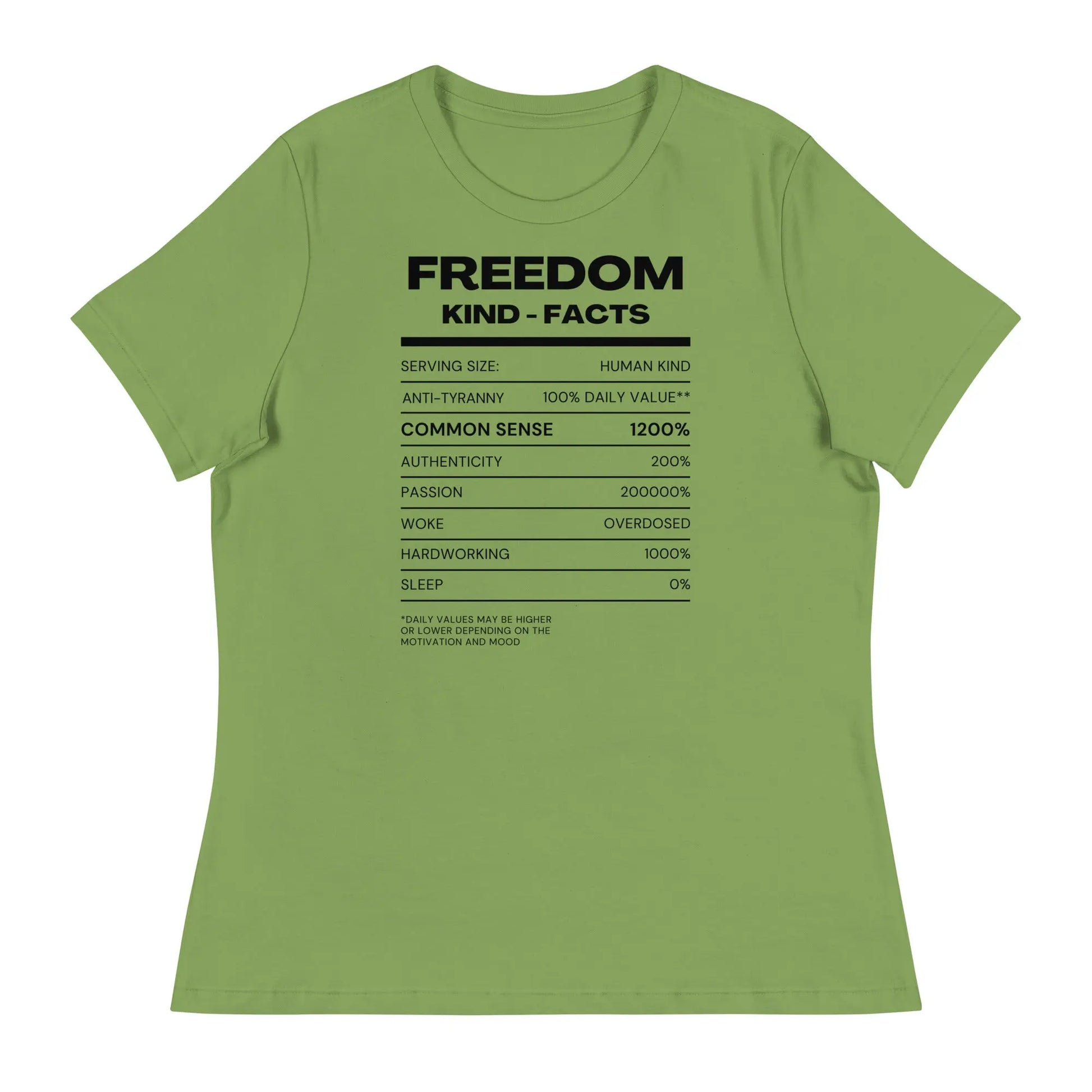 FK Food Label Women's Relaxed T-Shirt | Freedom Kind Apparel - Image #10
