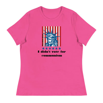 Women's Relaxed T-Shirt: 'I Didn't Vote For Communism' | Freedom Kind - Image #4