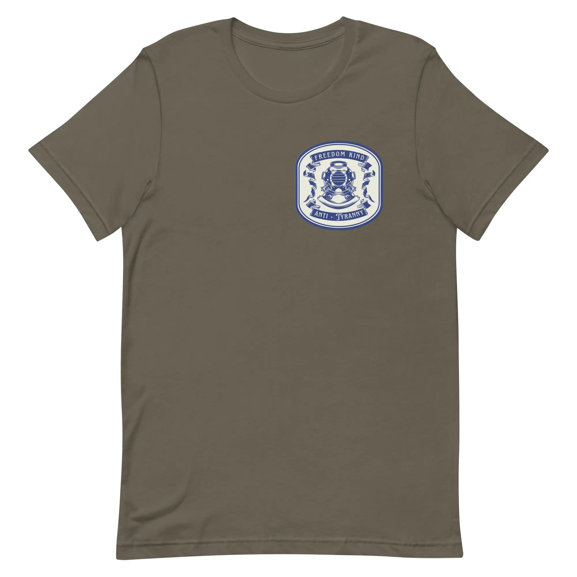 Freedom Kind Anti - Tyranny Vintage Scuba Logo T-shirt - Image #4