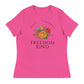Freedom Kind Anti - Tyranny Spring Flowers Women's Relaxed T-Shirt - Image #4