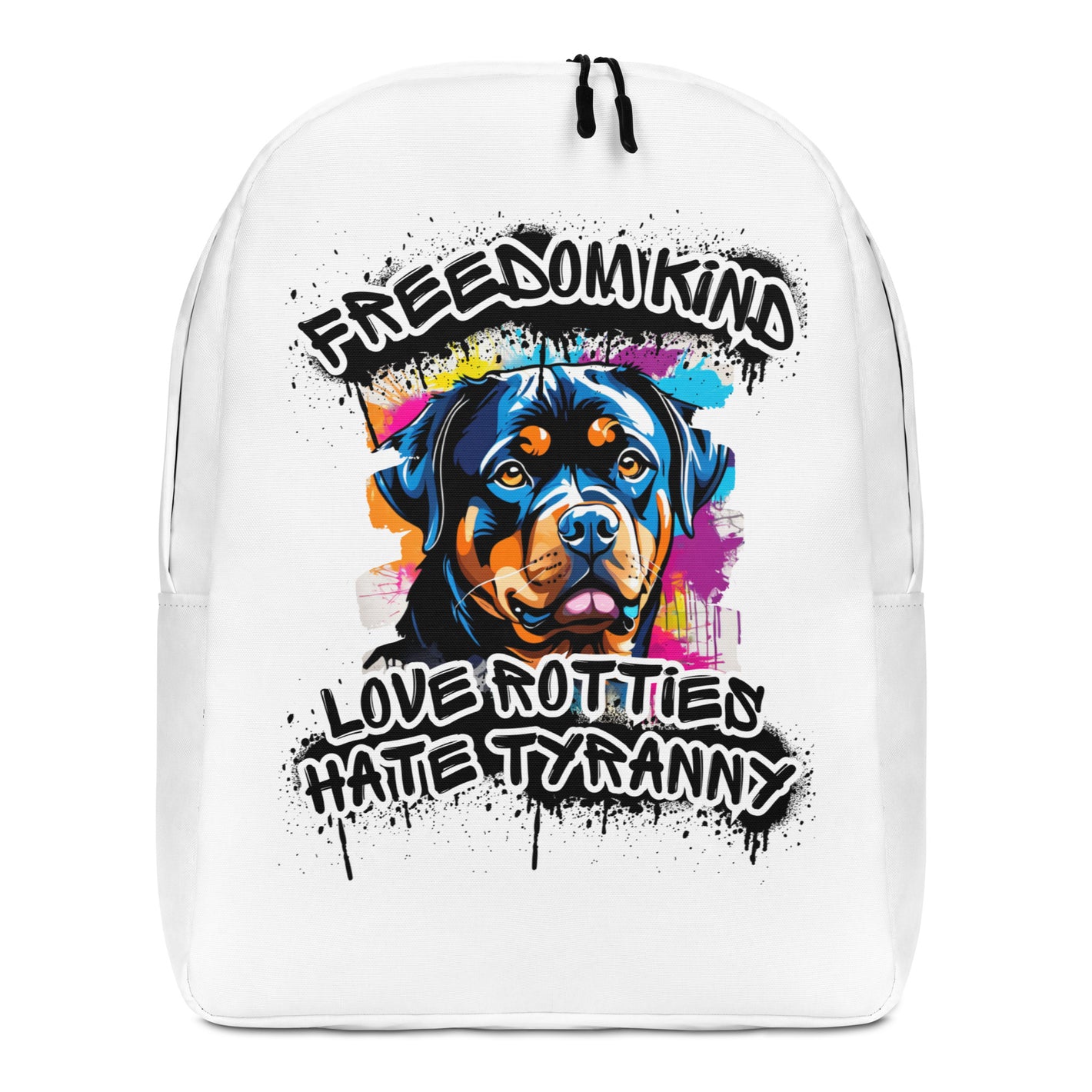 Love Rotties Hate Tyranny 01 | Freedom Kind Minimalist Backpack