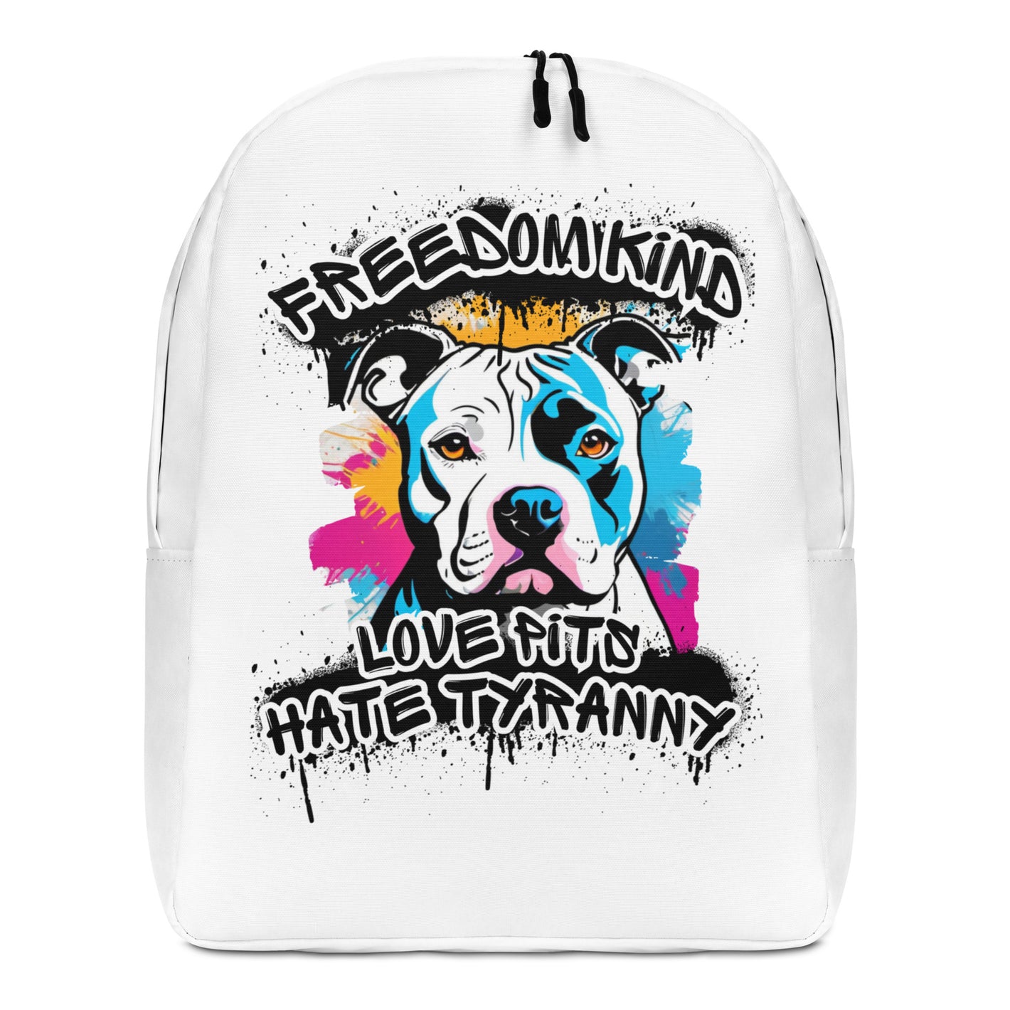 Love Pits Hate Tyranny 01 | Freedom Kind Minimalist Backpack