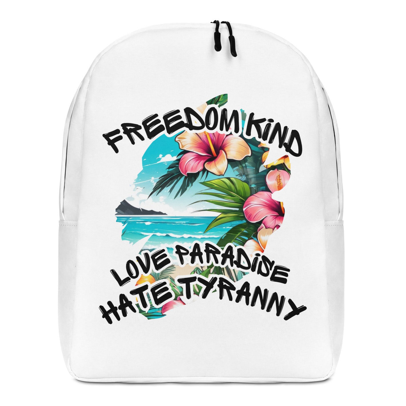 Love Paradise Hate Tyranny 01 | Freedom Kind Minimalist Backpack
