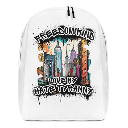 Love New York Hate Tyranny | Freedom Kind Minimalist Backpack