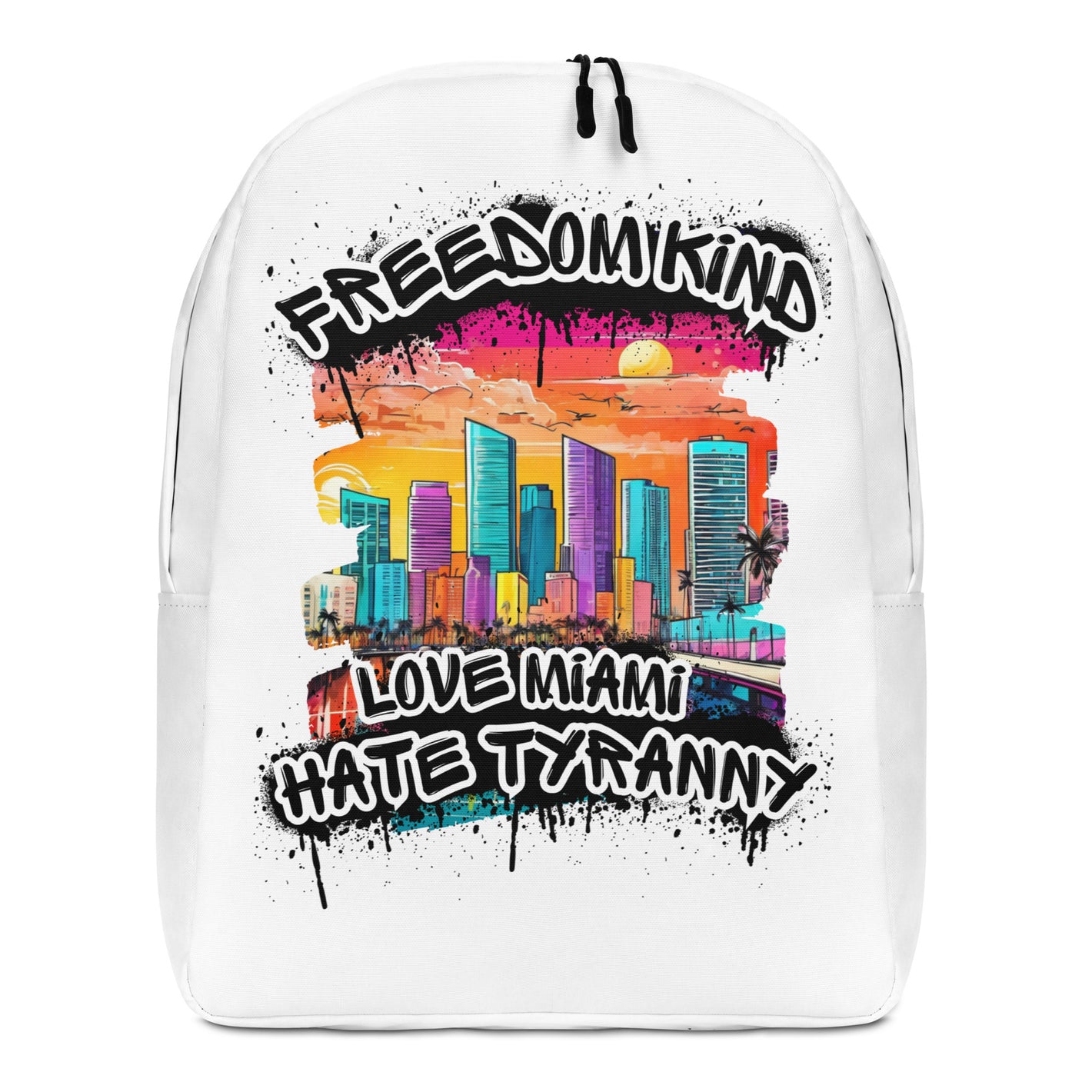 Love Miami Hate Tyranny | Freedom Kind Minimalist Backpack