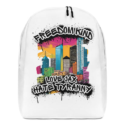 Love Jacksonville Hate Tyranny | Freedom Kind Minimalist Backpack