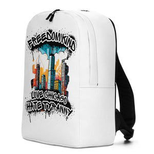 Love Chicago Hate Tyranny | Freedom Kind Minimalist Backpack