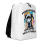 Love Danes Hate Tyranny 01 | Freedom Kind Minimalist Backpack