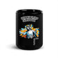 Unwavering Christian Jesus Cross | Freedom Kind Black Glossy Mug - Image #7
