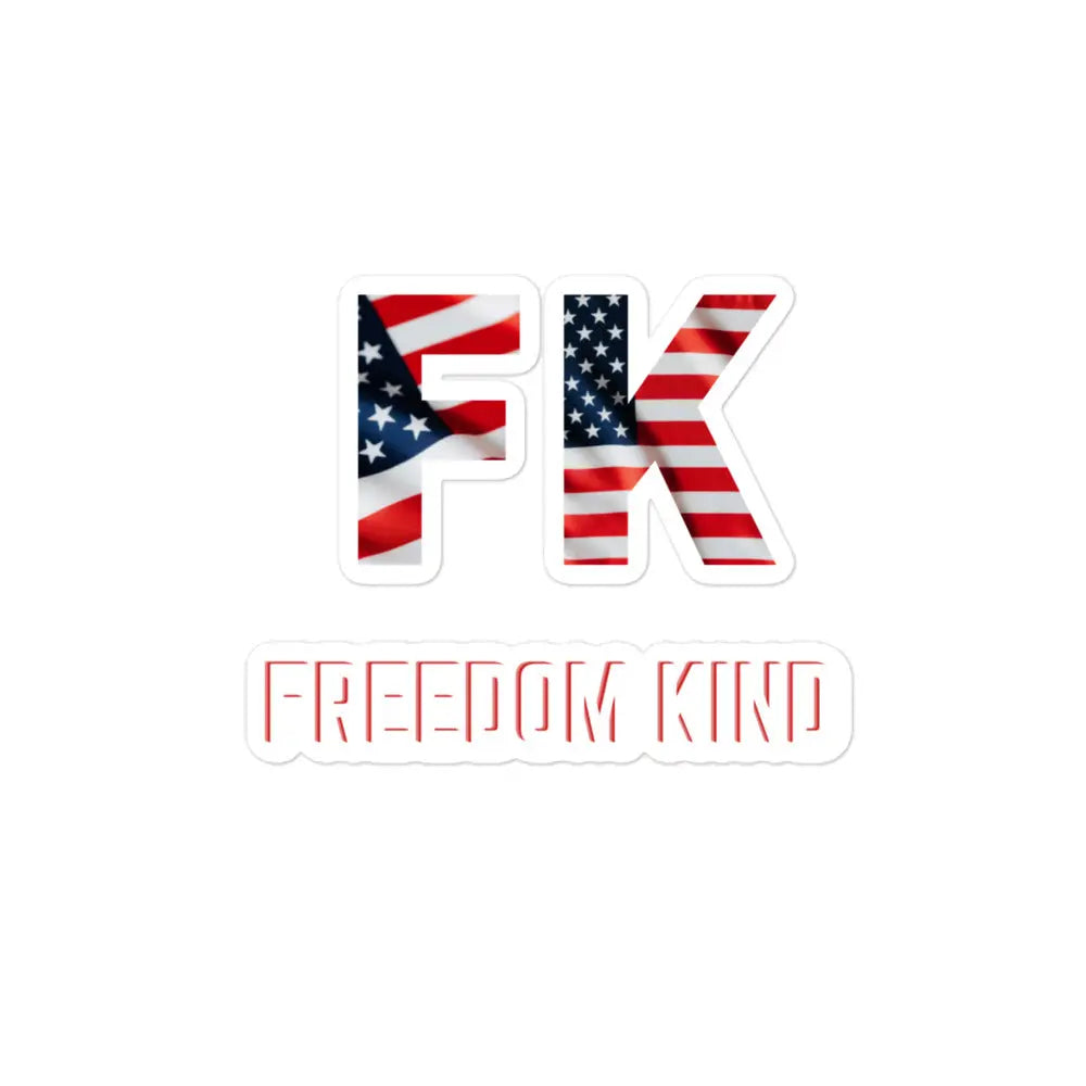 FK Freedom Kind Logo | Bubble-free Stickers - Image #3