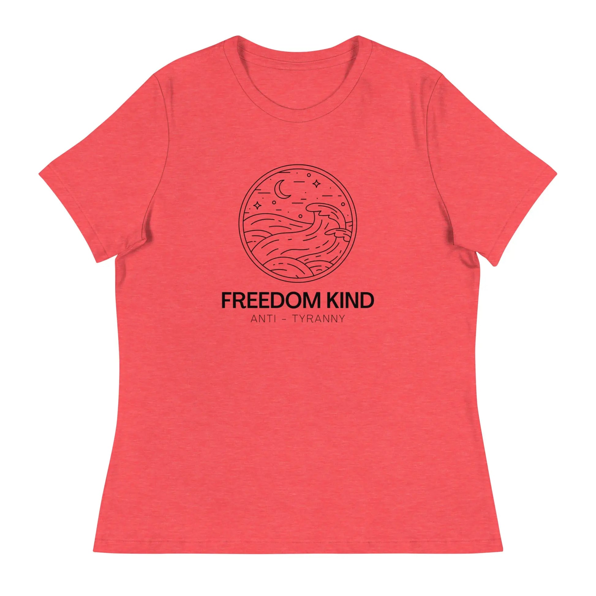 Women's Relaxed T-Shirt: Night Seas | Freedom Kind Apparel - Image #4