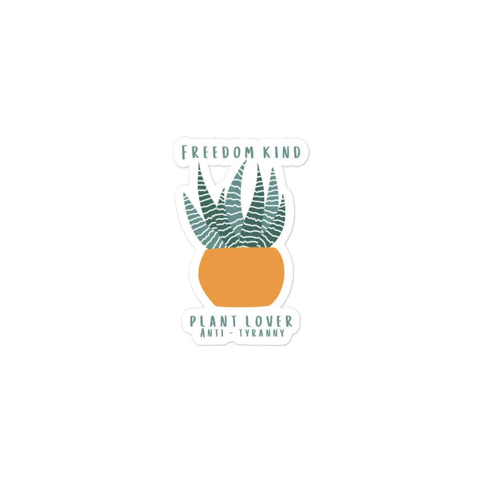 Plant Lover Anti-Tyranny Bubble-free Stickers | Freedom Kind - Image #3