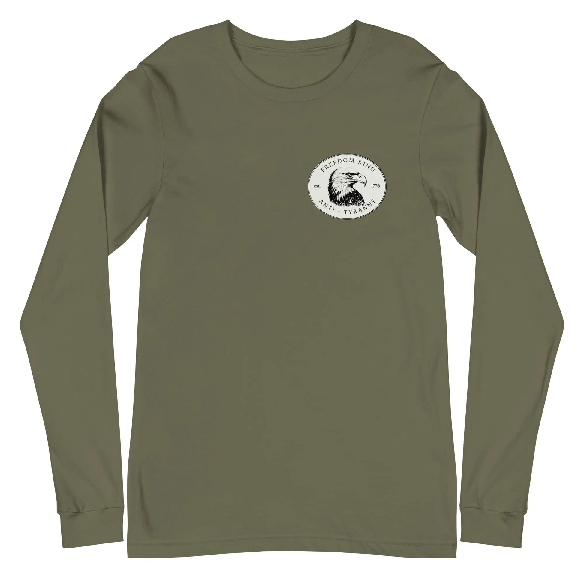 Freedom Kind Bald Eagle Logo Long Sleeve Tee - Image #21