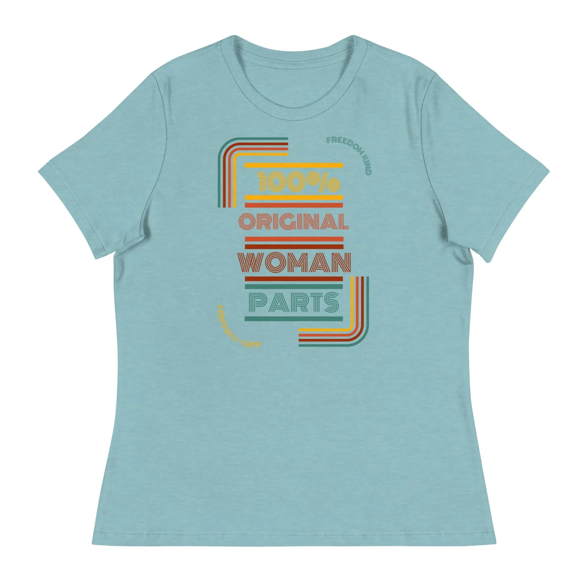100% Original Woman Parts Women's Relaxed T-Shirt | Freedom Kind Apparel - Image #5