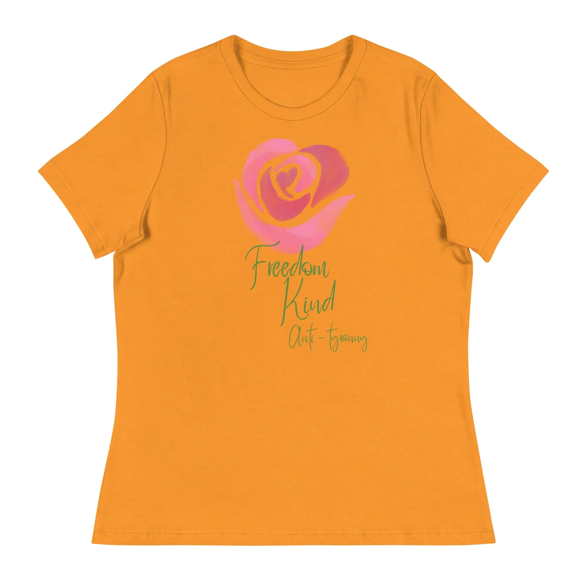 Women's Relaxed T-Shirt with Rose Design | Freedom Kind Apparel - Image #15