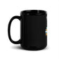 Unwavering Christian Jesus Cross | Freedom Kind Black Glossy Mug - Image #4