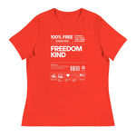 Women's Relaxed T-Shirt: 100% Human Kind | Freedom Kind Apparel - Image #8