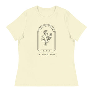 Donald Trump Based Women's Relaxed T-Shirt | Freedom Kind Apparel - Image #1