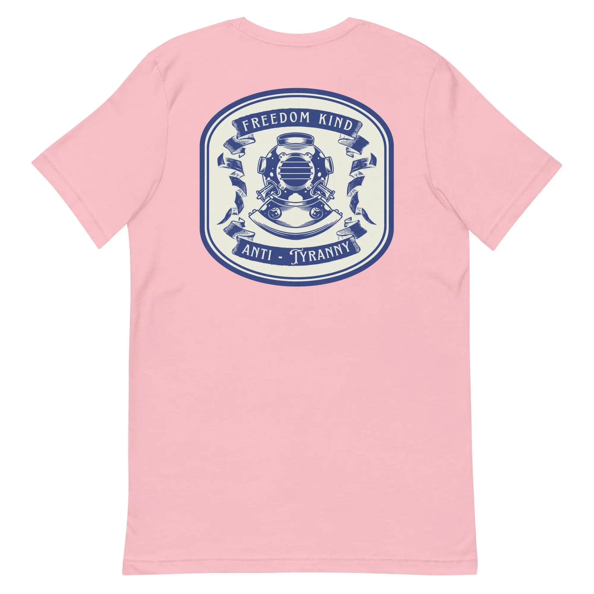 Freedom Kind Anti - Tyranny Vintage Scuba Logo T-shirt - Image #21
