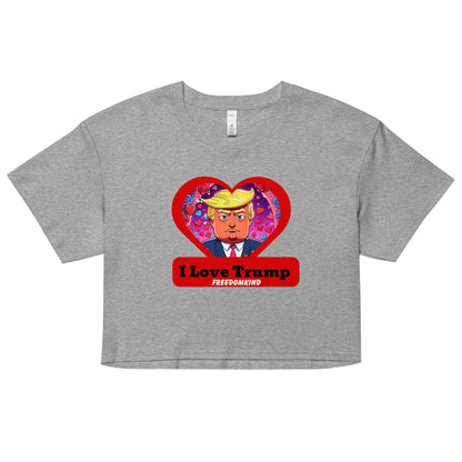 I love Trump 2 | Women’s crop top - Image #9