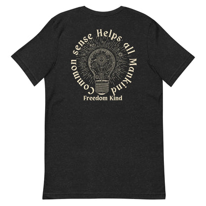 Liberty T-shirt: 'Common Sense Helps All Mankind' | Freedom Kind Apparel - Image #3