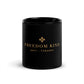 Golden Cross | Black Glossy Mug