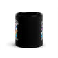 Love Labs Hate Tyranny | Black Glossy Mug