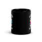 Love Pits Hate Tyranny | Freedom Kind Black Glossy Mug
