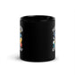 Love Labs Hate Tyranny| Freedom Kind Black Glossy Mug