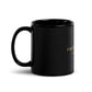 Golden Cross | Black Glossy Mug