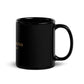 Golden Cross | Black Glossy Mug