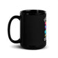 Love Pits Hate Tyranny | Freedom Kind Black Glossy Mug