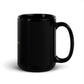 Golden Cross | Black Glossy Mug