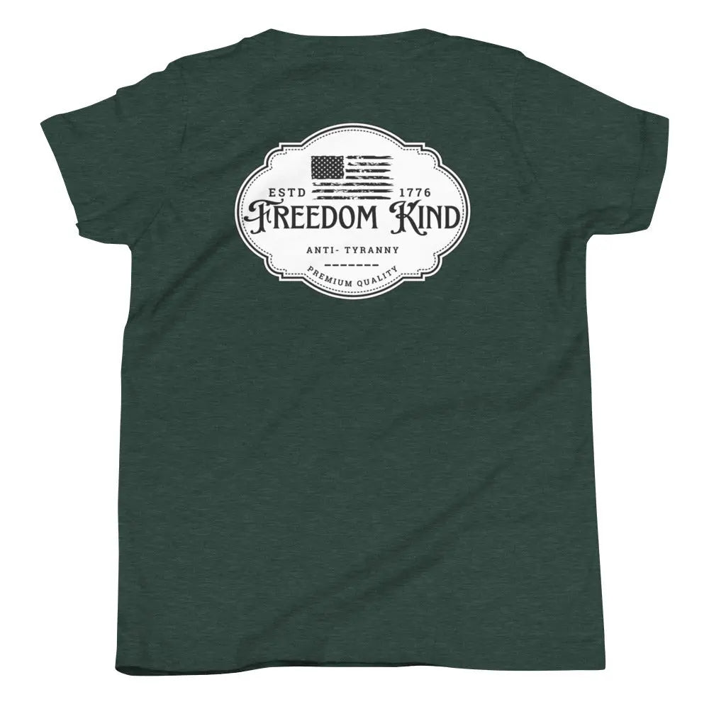 Anti-Tyranny 'Premium Quality' Youth Short Sleeve T-Shirt | Freedom Kind Apparel - Image #18