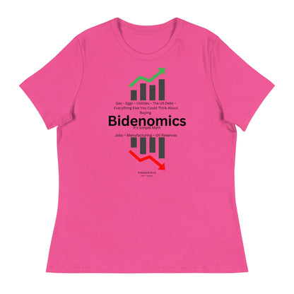 Women's Relaxed T-Shirt: Bidenomics 'It's Simple Math' | Freedom Kind Apparel - Image #7