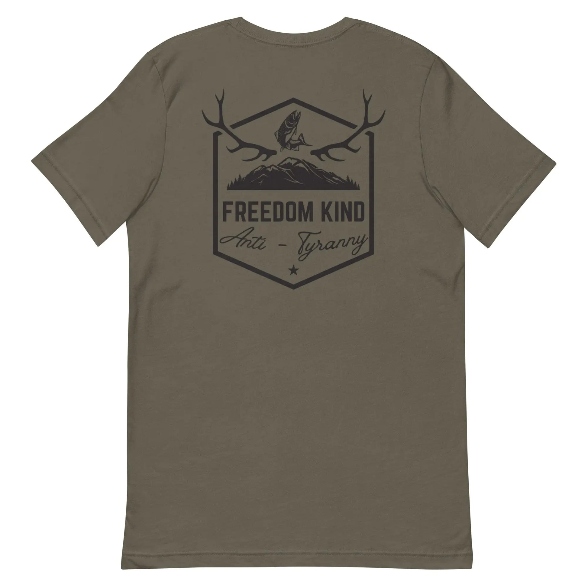 Hunting & Fishing Anti-Tyranny T-shirt | Freedom Kind Apparel - Image #3