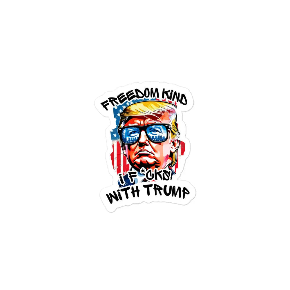 I F*ucks With Trump | Bubble-free Stickers - Image #2