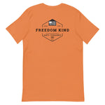 Freedom Kind Anti - Tyranny Liberty Bell American Flag Logo T-shirt - Image #11