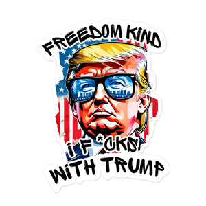 I F*ucks With Trump | Bubble-free Stickers - Image #1