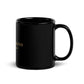 Black Glossy Mug with Golden Cross | Freedom Kind - Image #3