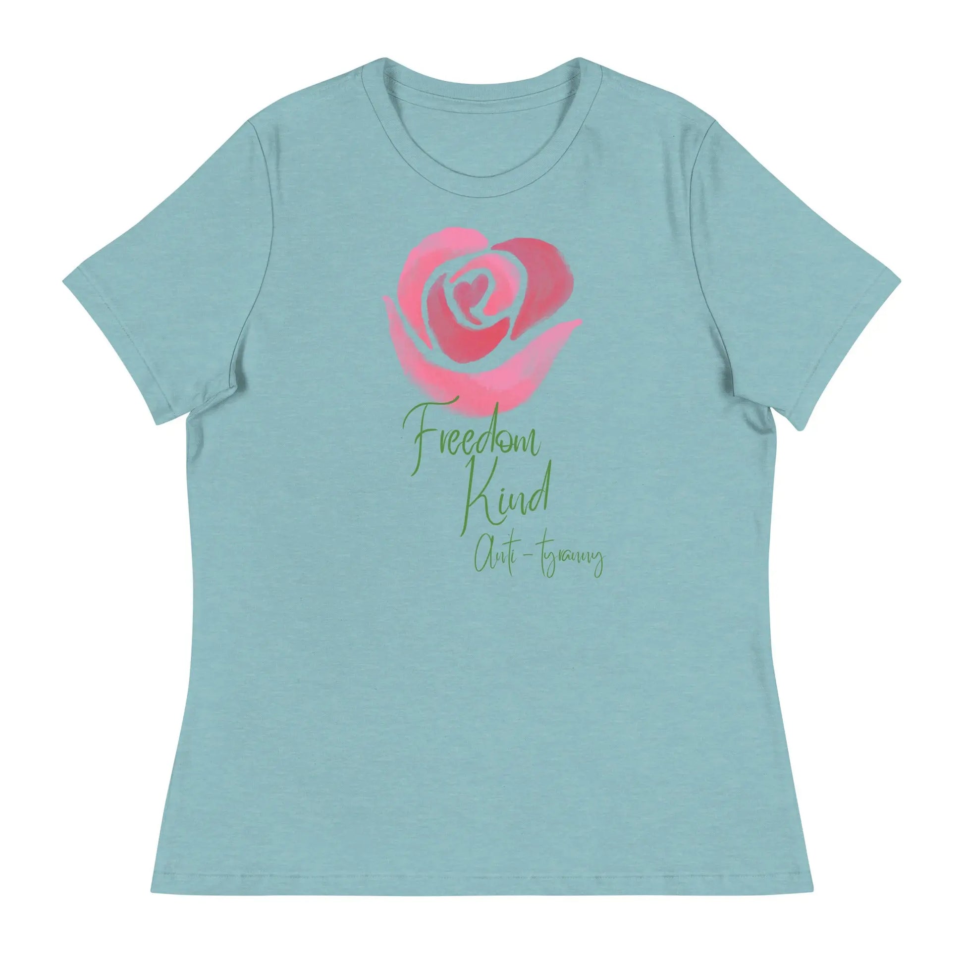 Women's Relaxed T-Shirt with Rose Design | Freedom Kind Apparel - Image #17