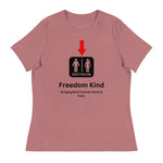 Just a Restroom Sign Women's Relaxed T-Shirt | Freedom Kind Apparel - Image #7