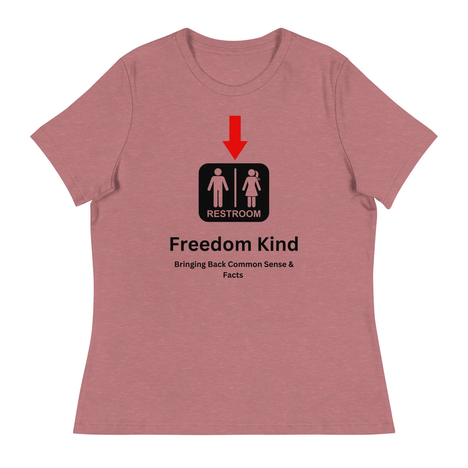 Just a Restroom Sign Women's Relaxed T-Shirt | Freedom Kind Apparel - Image #7