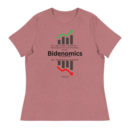 Women's Relaxed T-Shirt: Bidenomics 'It's Simple Math' | Freedom Kind Apparel - Image #9