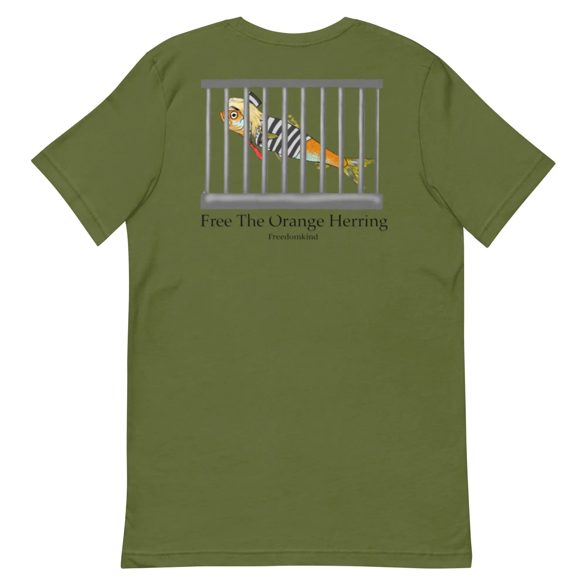Political Commentary T-shirt: 'Free The Orange Herring' | Freedom Kind Apparel - Image #3