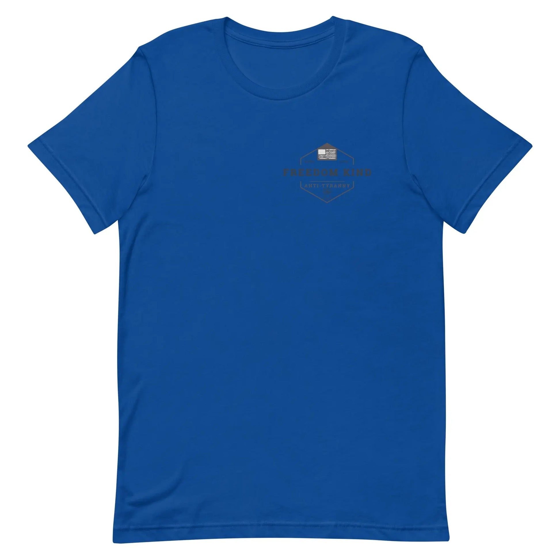 Freedom Kind Anti - Tyranny Liberty Bell American Flag Logo T-shirt - Image #2