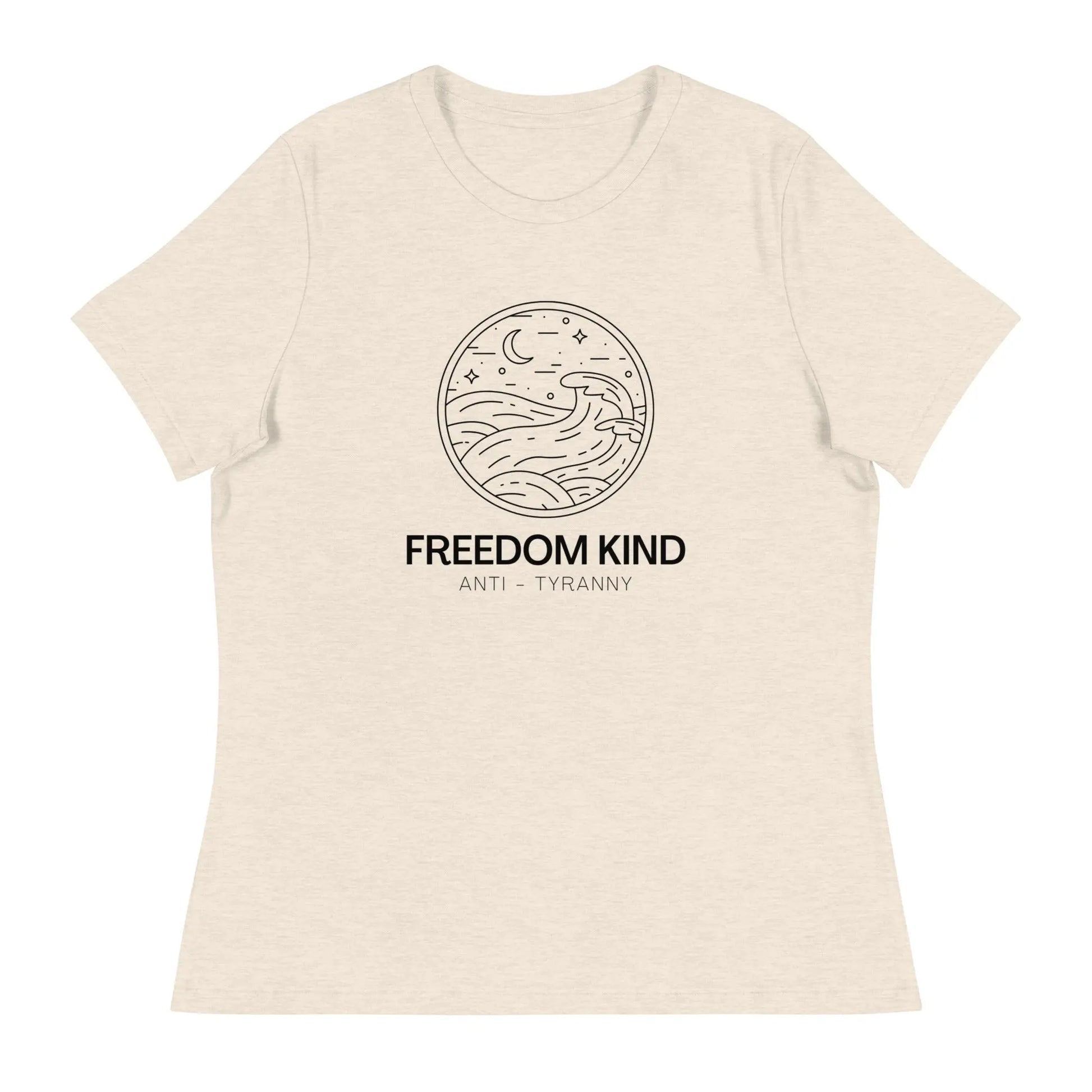 Women's Relaxed T-Shirt: Night Seas | Freedom Kind Apparel - Image #23
