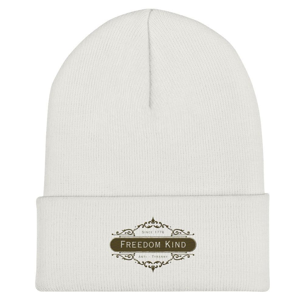 Freedom Kind Anti-Tyranny Brown Logo | Cuffed Beanie